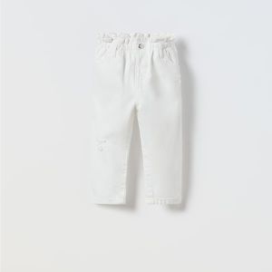 NWT Zara Girls White Jeans